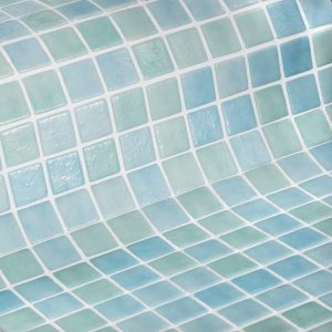 Mosaico Ezarri Verde/Celeste Anti - Palmeta 50x30 cm. (Valor m² IVA INCL)