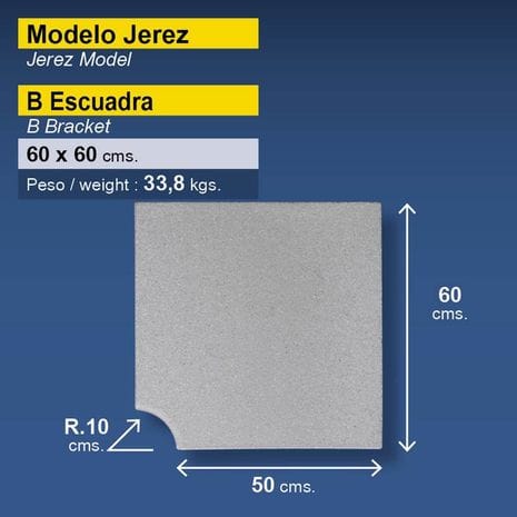 Borde español jerez atérmico 50x50x4. Un (iva incl) - imagen 4