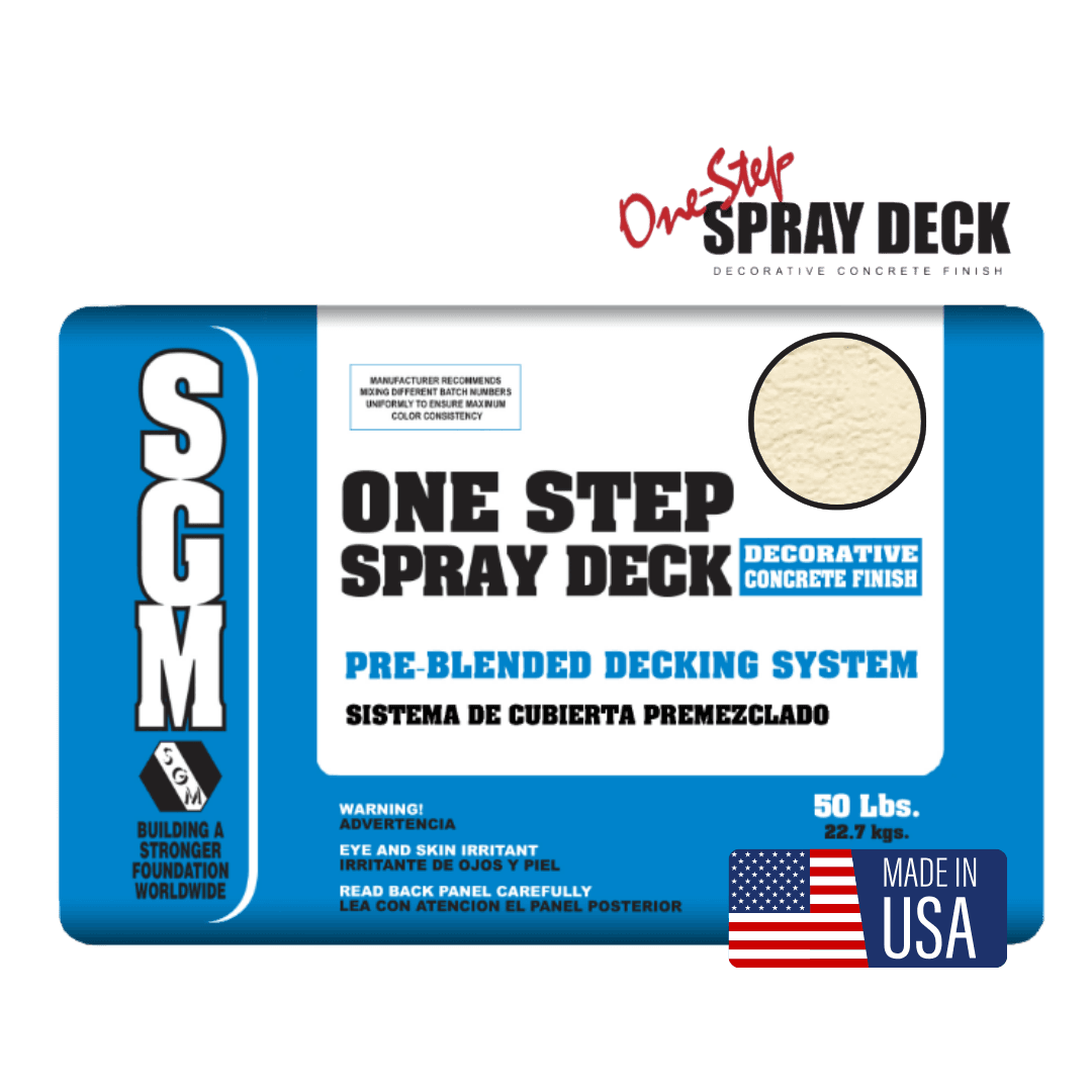 Spray deck ivory 22. 7 kg sgm usa - valor iva incl.