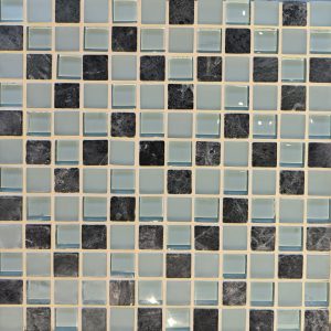 Mosaico Lusso Piedra Cristal Verde Agua  - Palmeta 30 x 30 cm (Valor Palmeta)