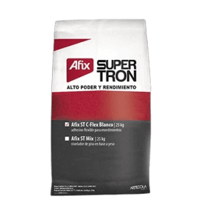 Adhesivo Afix Supertron C-Flex Blanco 25 Kg